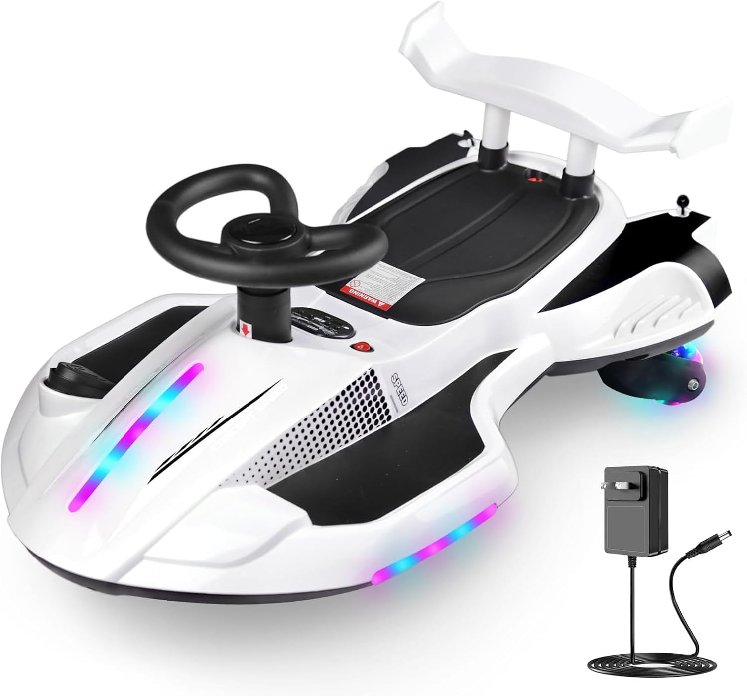 🎉Factory direct 12V Electric Wiggle Ride-On Car for Kids – Rechargeable 2-in-1 Swing Toy with Pedal