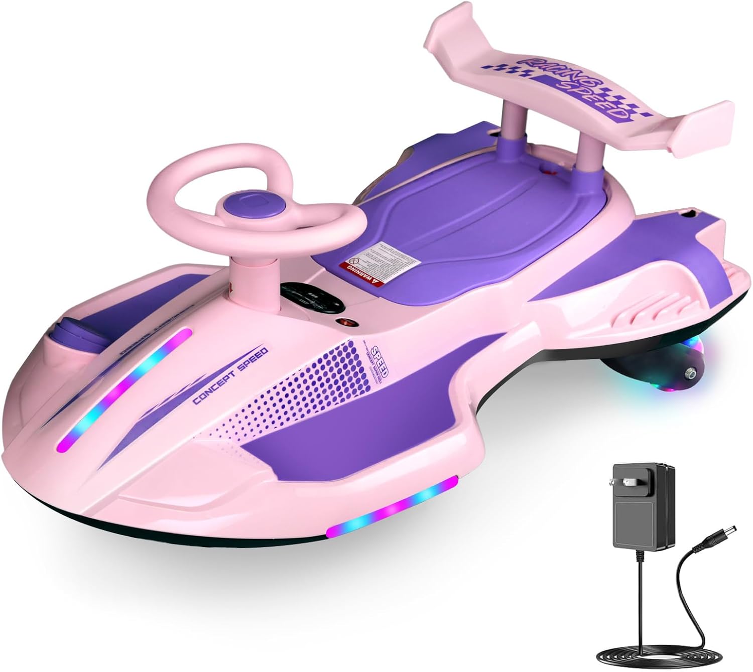 🎉Factory direct 12V Electric Wiggle Ride-On Car for Kids – Rechargeable 2-in-1 Swing Toy with Pedal