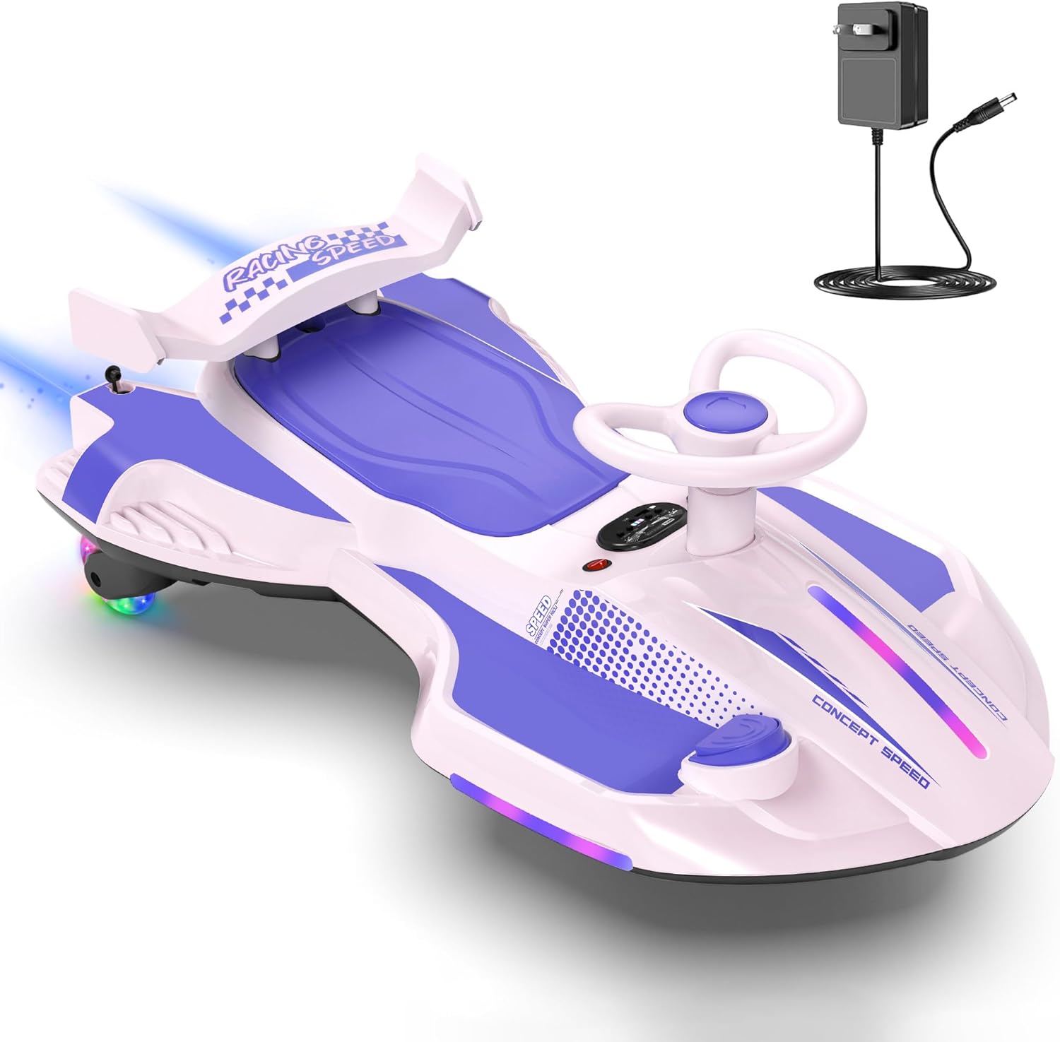 🎉Factory direct 12V Electric Wiggle Ride-On Car for Kids – Rechargeable 2-in-1 Swing Toy with Pedal