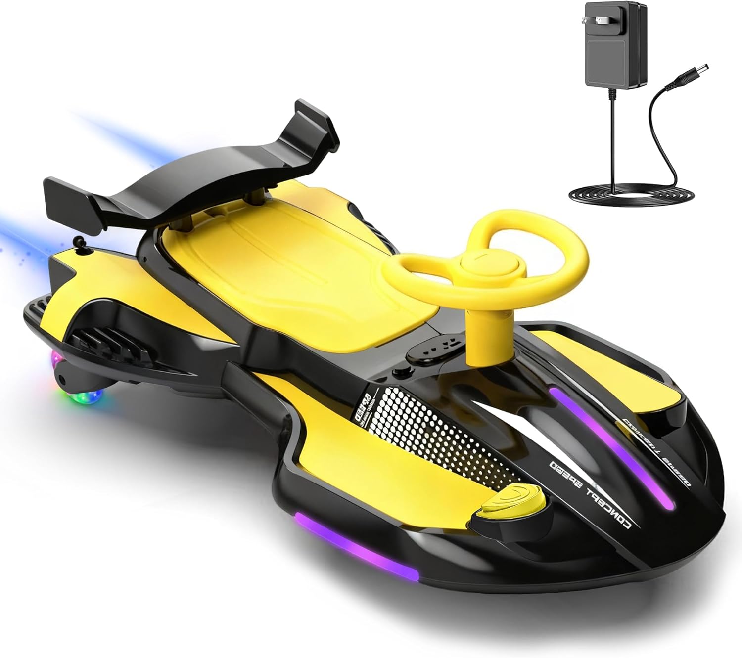 🎉Factory direct 12V Electric Wiggle Ride-On Car for Kids – Rechargeable 2-in-1 Swing Toy with Pedal