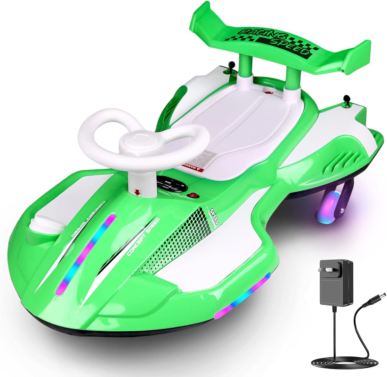 🎉Factory direct 12V Electric Wiggle Ride-On Car for Kids – Rechargeable 2-in-1 Swing Toy with Pedal