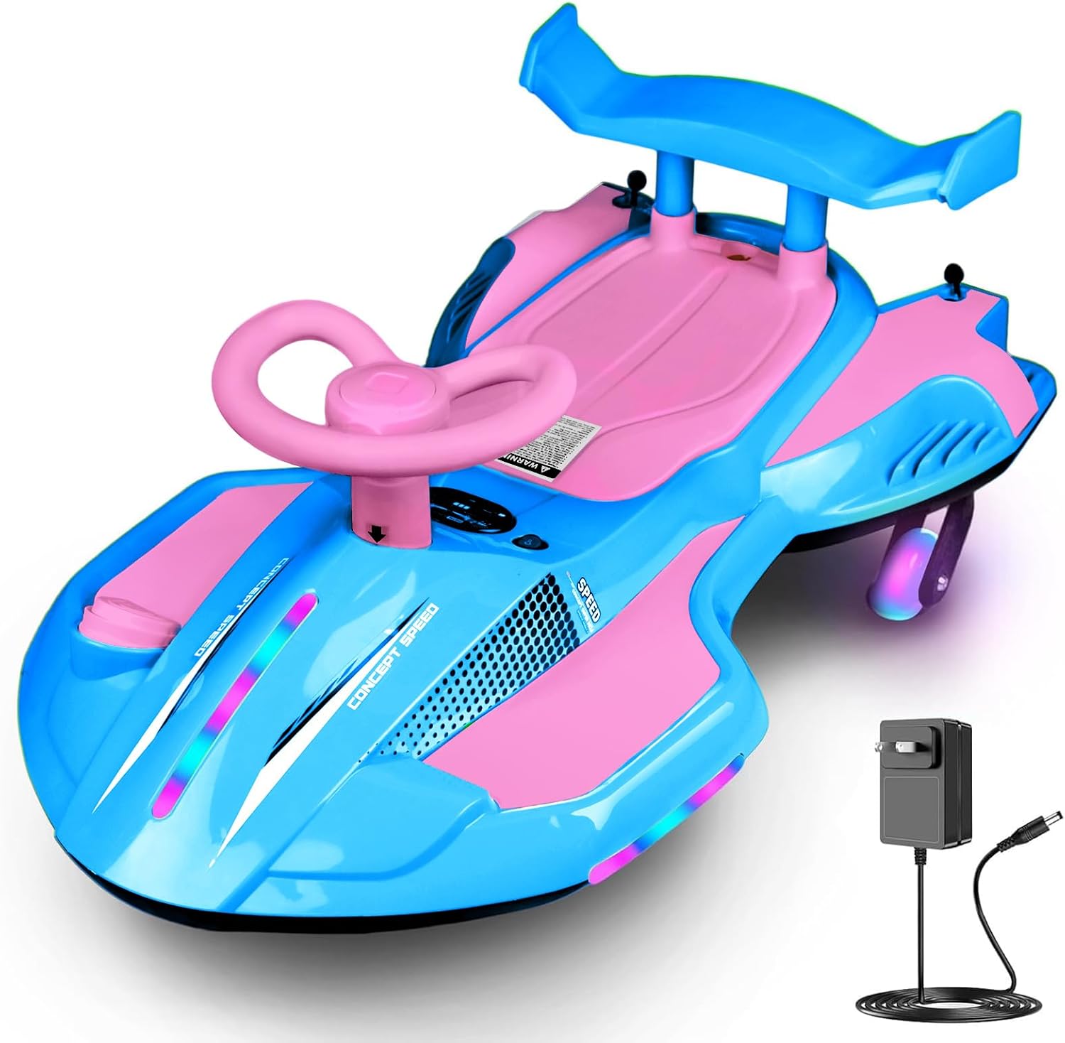 🎉Factory direct 12V Electric Wiggle Ride-On Car for Kids – Rechargeable 2-in-1 Swing Toy with Pedal