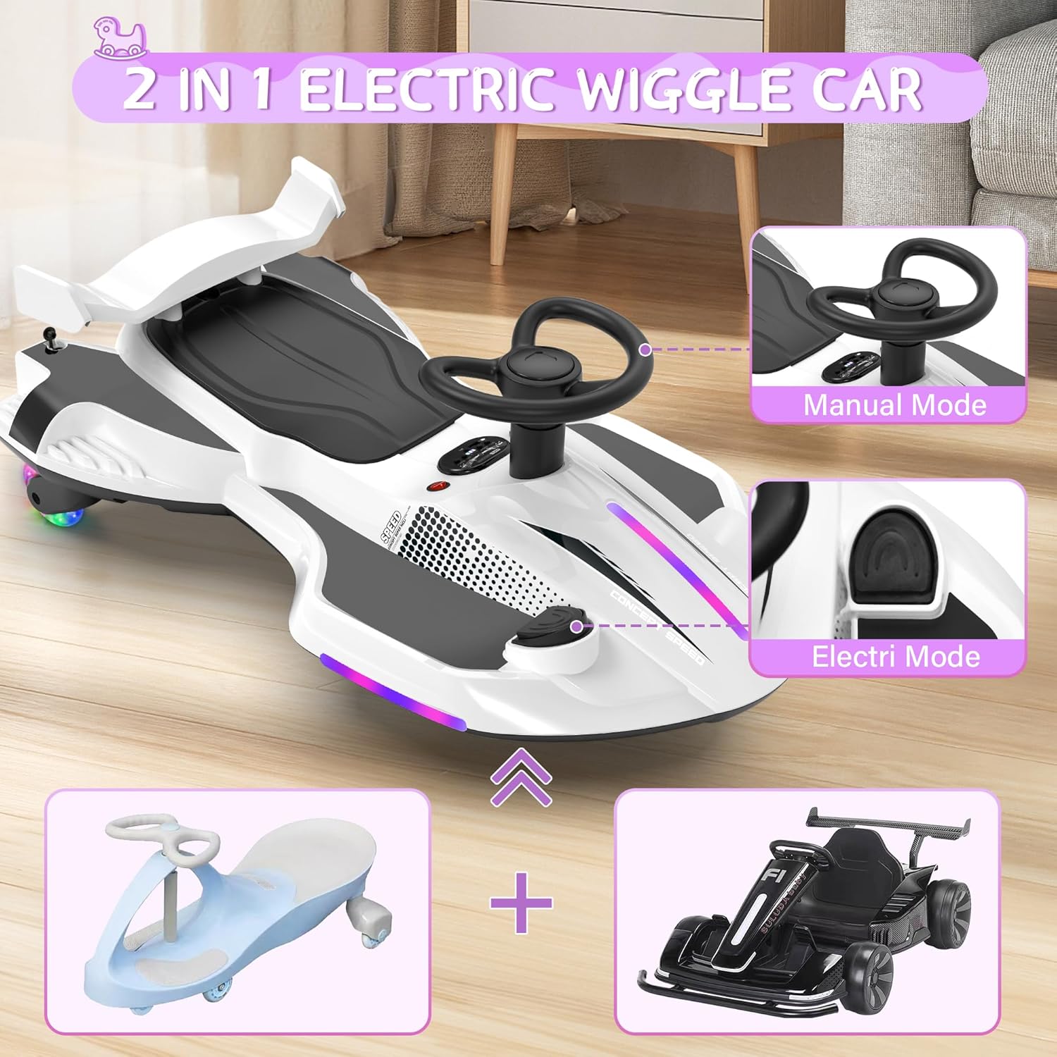 ⏰ LAST DAY Clearance Sale 80% OFF 💥12V Electric Wiggle Car for Kids