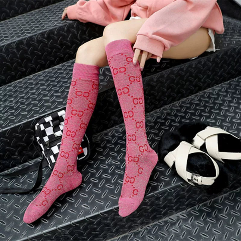 Crystorax | Everyday Sheer Knee-Length Socks for Women