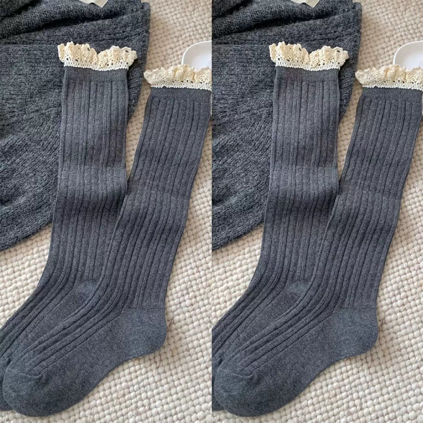 Crystorax | Women’s Everyday Calf Socks with Double-Knit Construction