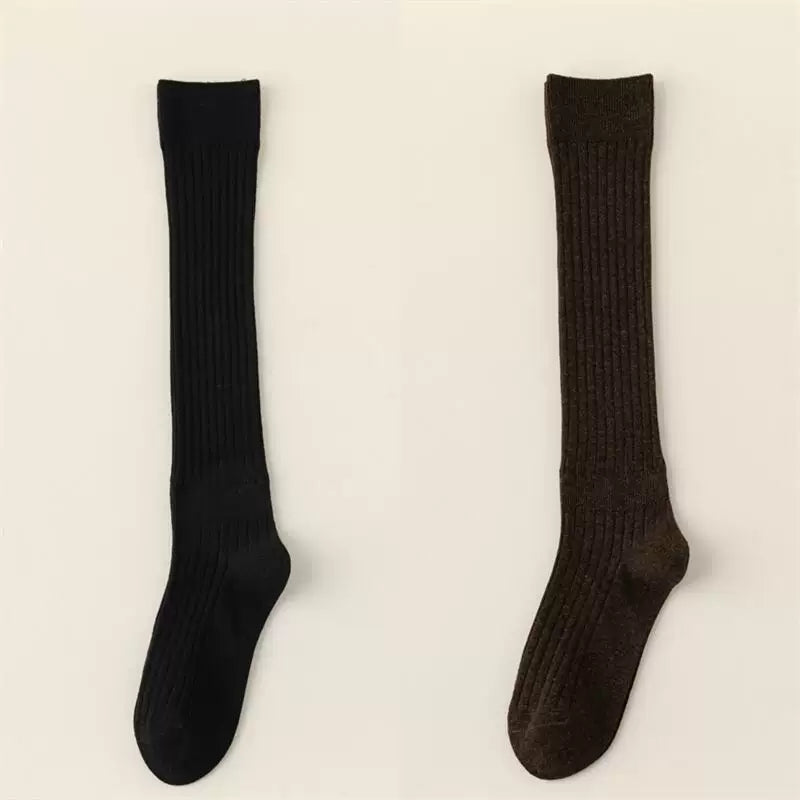 Crystorax | Knee-Length Striped Socks for Women with Lightweight Knit