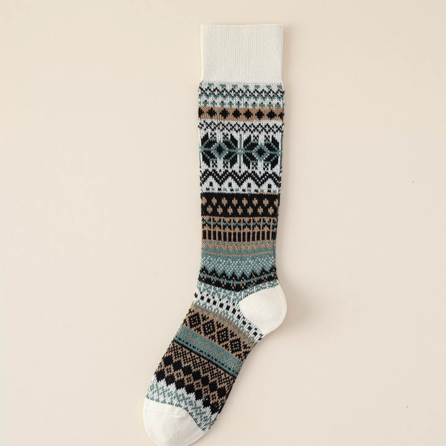 Crystorax | Women’s Cotton Calf Socks with Double-Knit Structure