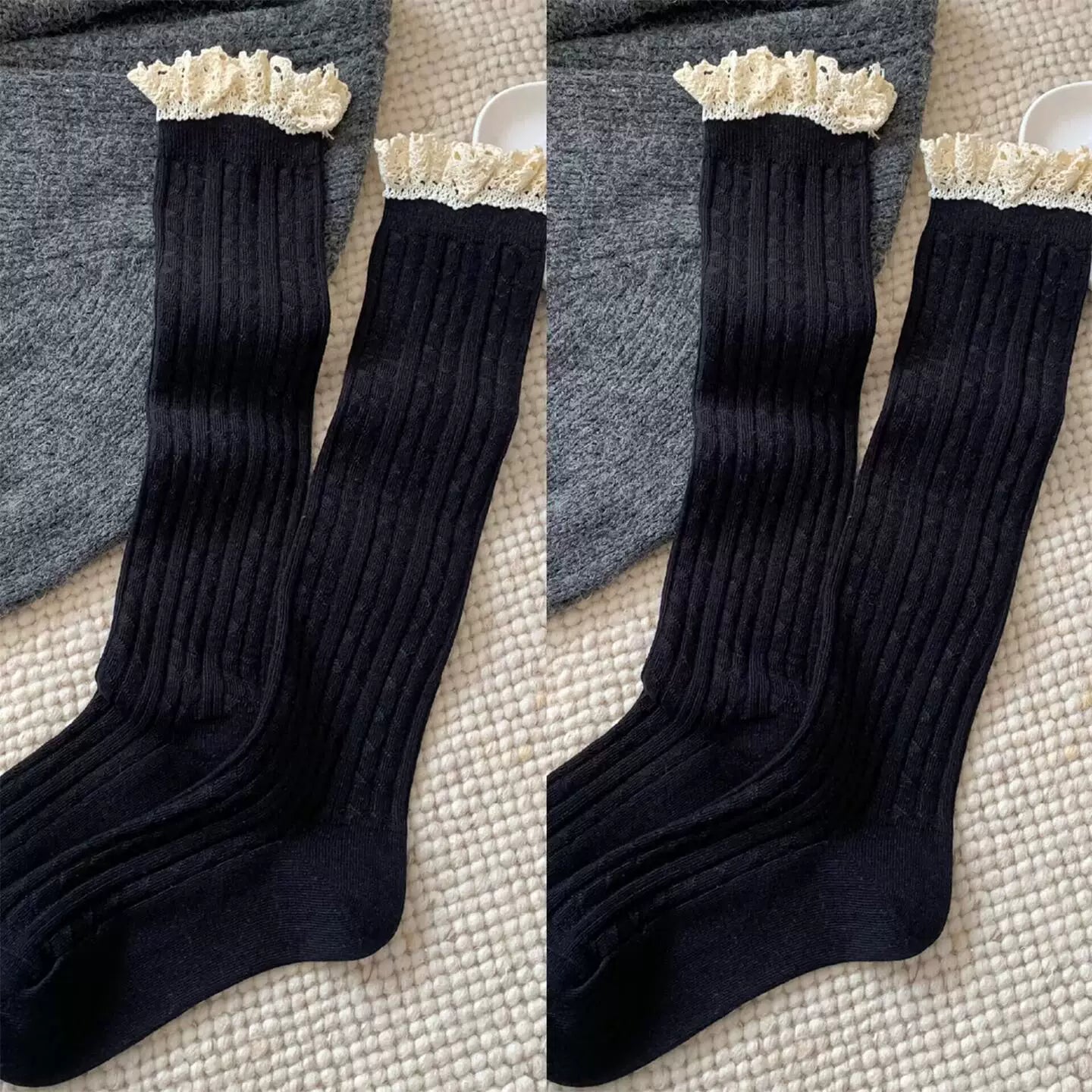 Crystorax | Women’s Everyday Calf Socks with Double-Knit Construction