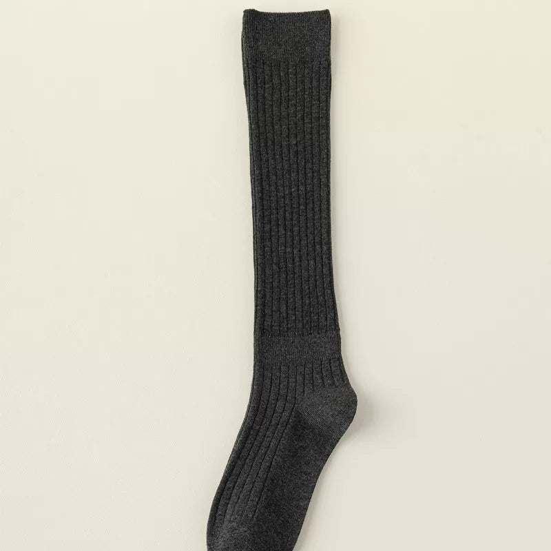 Crystorax | Knee-Length Striped Socks for Women with Lightweight Knit