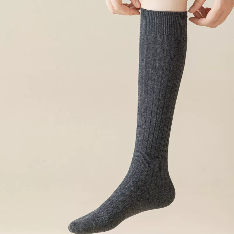 Crystorax | Knee-Length Striped Socks for Women with Lightweight Knit