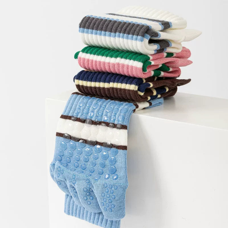 Crystorax | Women’s Five-Finger Yoga Socks with Mid-Calf Coverage