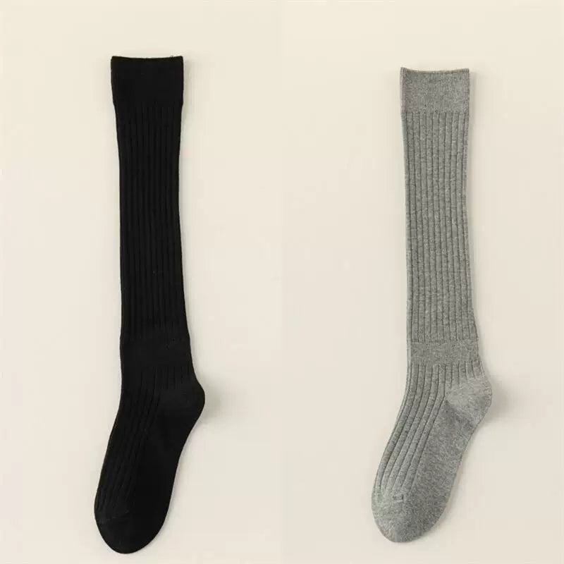 Crystorax | Knee-Length Striped Socks for Women with Lightweight Knit