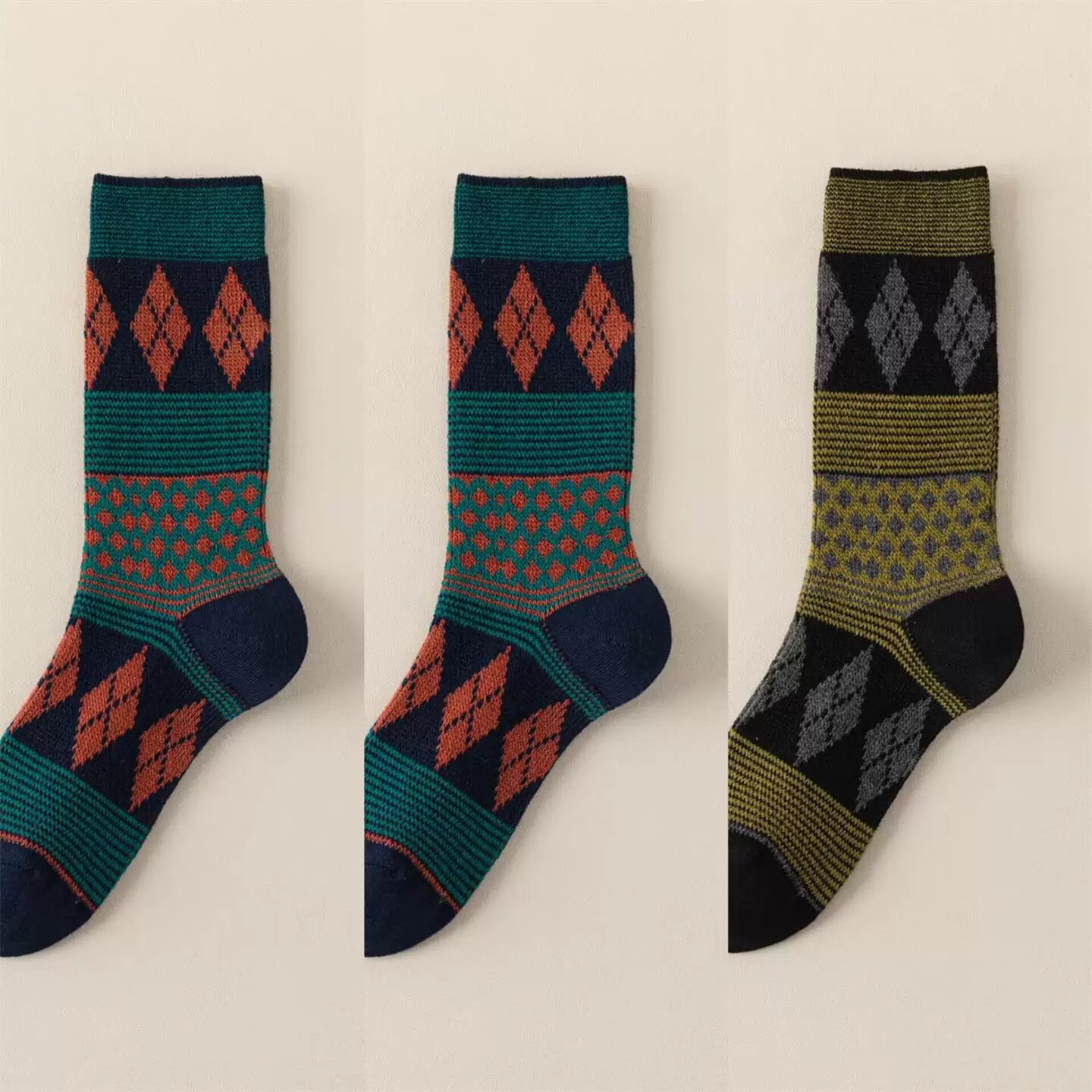 Crystorax | Women’s Mid-Calf Pile Socks for Spring and Autumn Wear