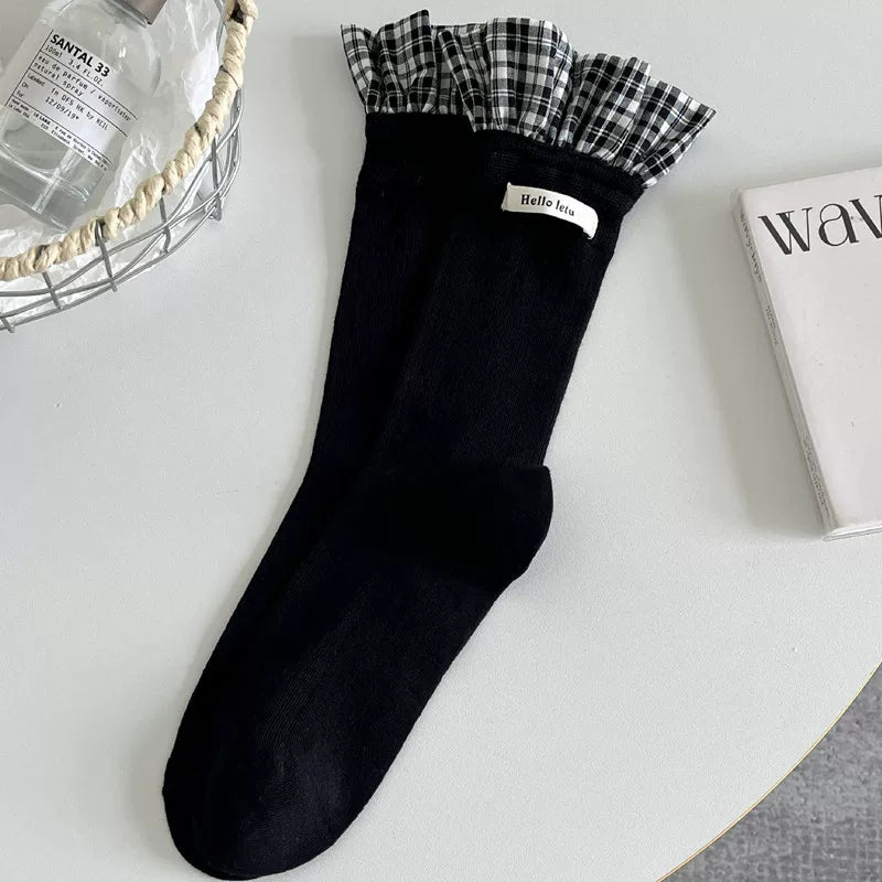 Crystorax | Long Mid-Calf Socks for Women with Cushioned Pile Texture  Description