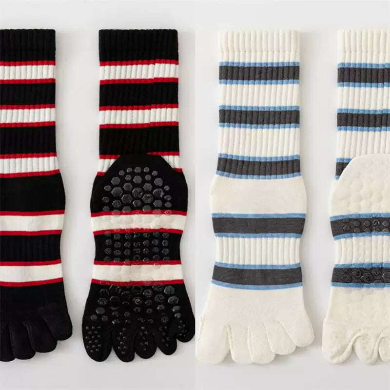 Crystorax | Women’s Five-Finger Yoga Socks with Mid-Calf Coverage