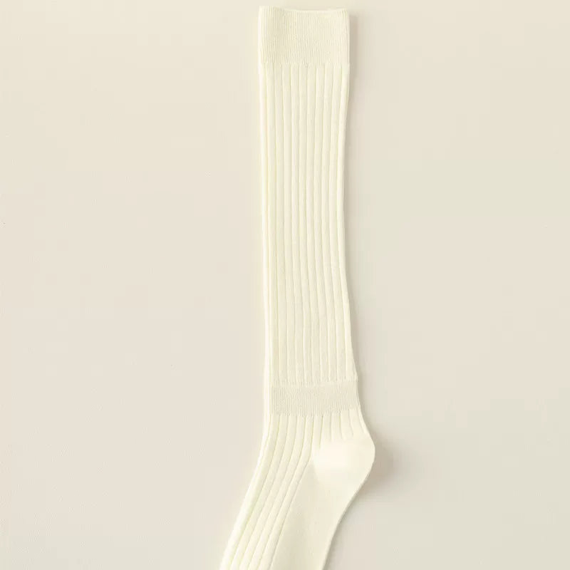 Crystorax | Knee-Length Striped Socks for Women with Lightweight Knit