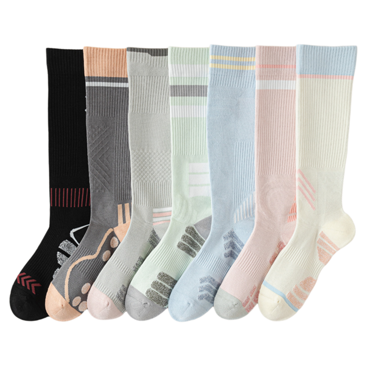 Crystorax | Lightweight Knit Calf Socks for Women Routine Wear