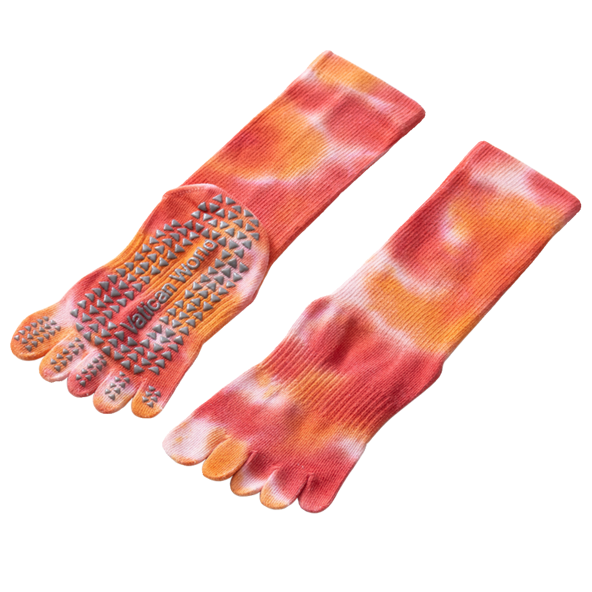 Crystorax | Non-Slip Split-Toe Mid-Calf Yoga Socks for Women, Warm Pilates Socks for Winter Indoor Fitness
