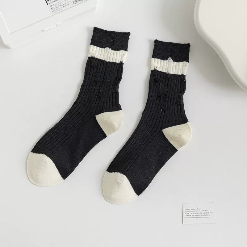 Crystorax | Lightweight Cotton Pile Socks for Women with Mid-Calf Fit