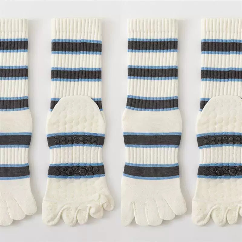 Crystorax | Women’s Five-Finger Yoga Socks with Mid-Calf Coverage