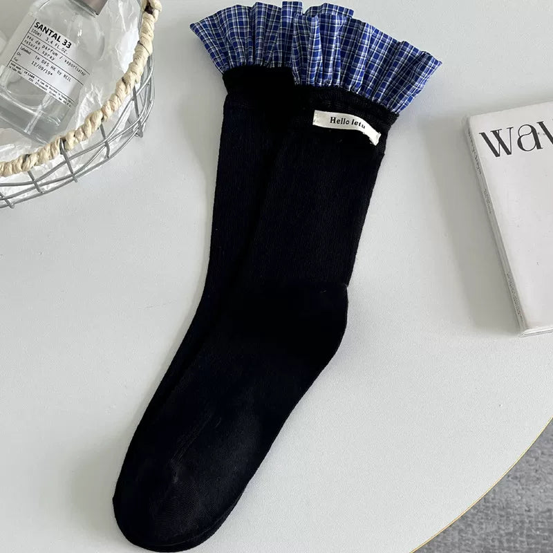 Crystorax | Long Mid-Calf Socks for Women with Cushioned Pile Texture  Description