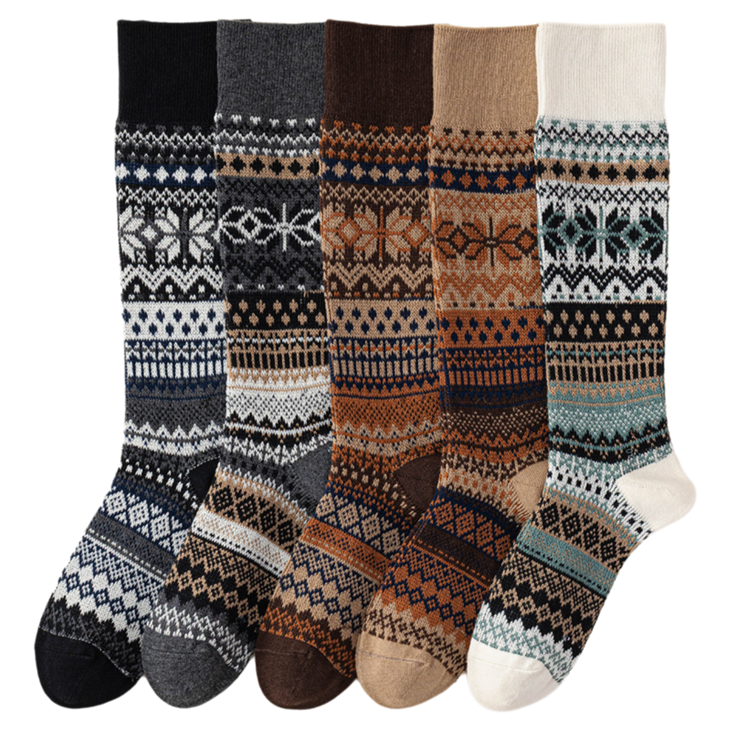 Crystorax | Women’s Cotton Calf Socks with Double-Knit Structure