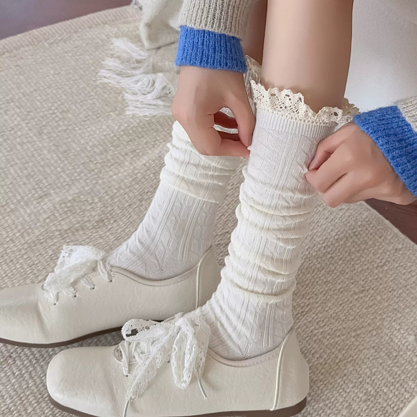 Crystorax | Women’s Everyday Calf Socks with Double-Knit Construction