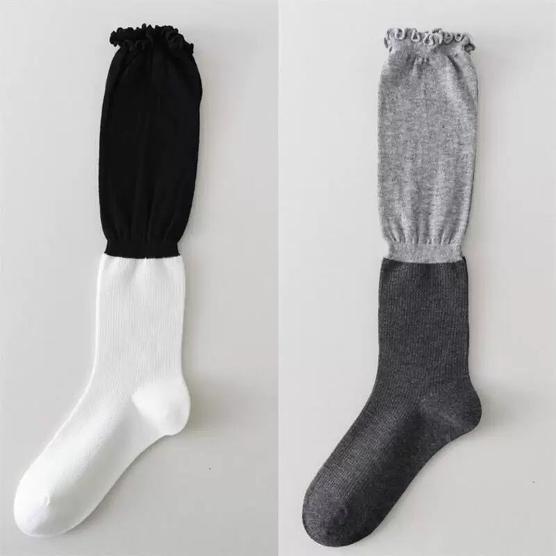 Crystorax | Women’s Lace-Trim Calf Socks for Spring and Summer Wear