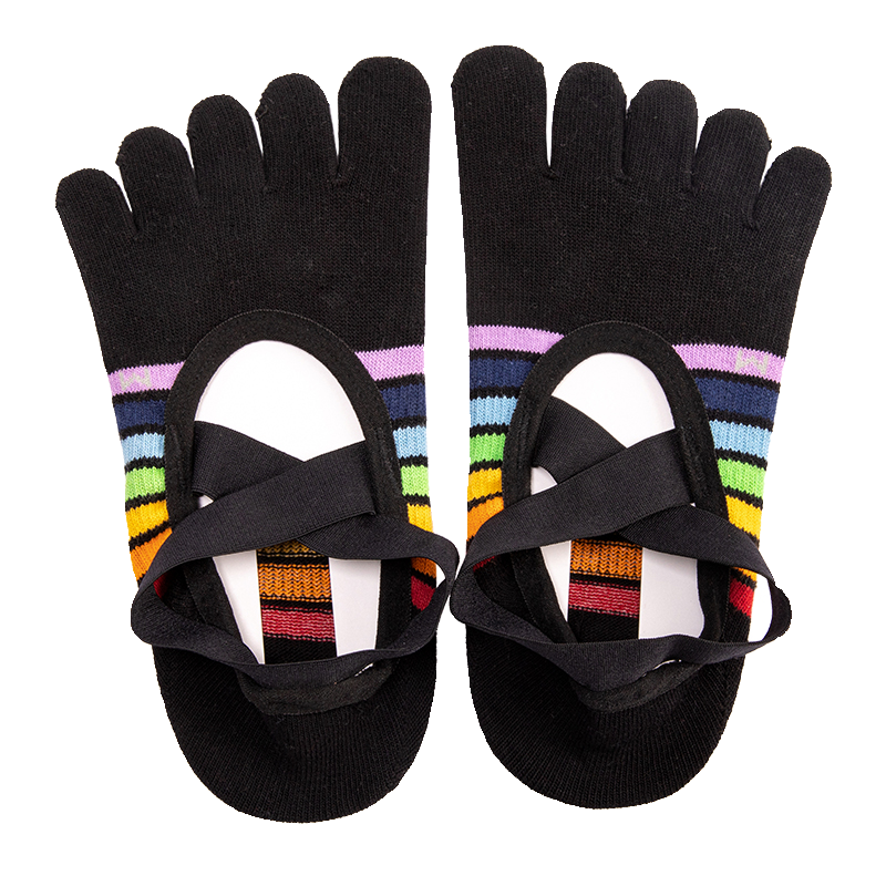 Crystorax | Colorful Toe Non-Slip Yoga Socks for Women, Short Pilates Socks for Spring and Summer Indoor Fitness