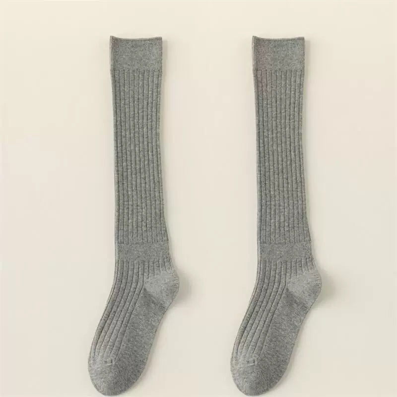 Crystorax | Knee-Length Striped Socks for Women with Lightweight Knit