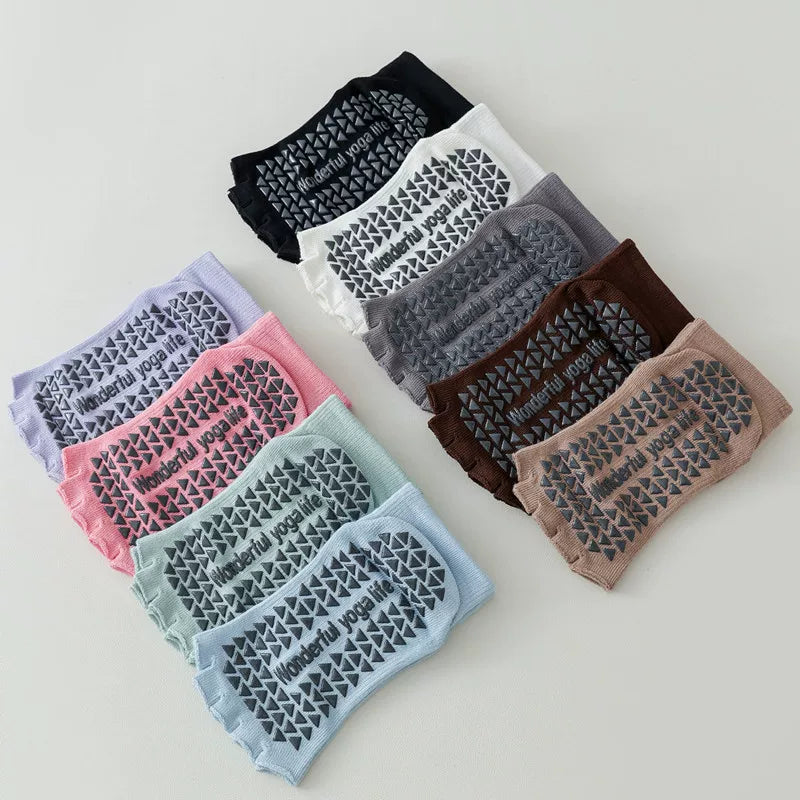 Crystorax | Women’s Open-Toe Five-Finger Yoga Socks for Spring and Summer
