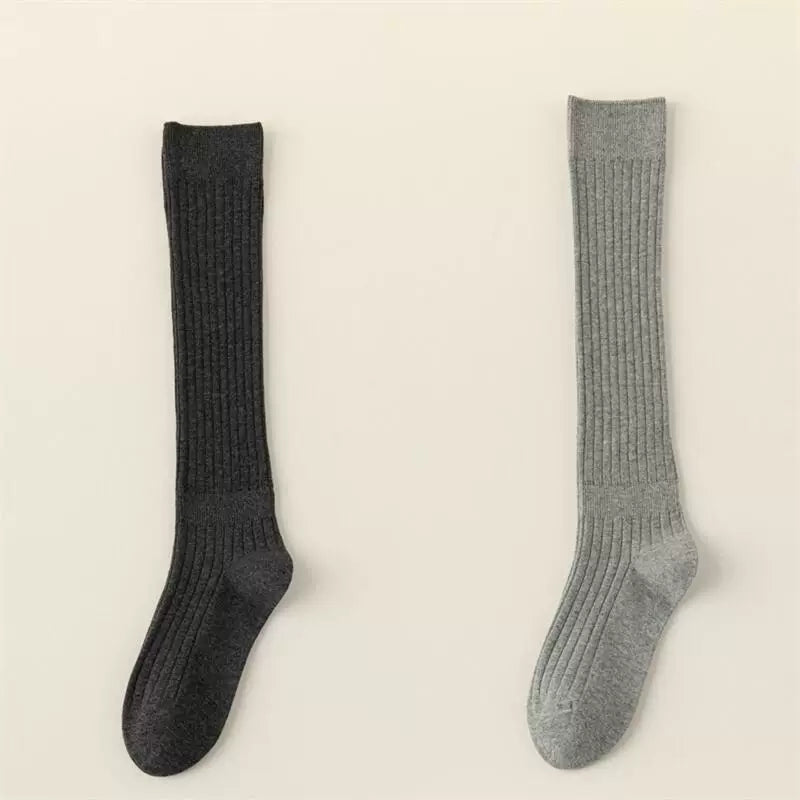 Crystorax | Knee-Length Striped Socks for Women with Lightweight Knit