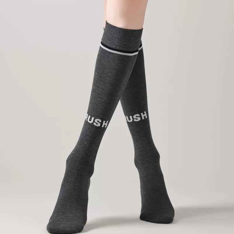 Crystorax | Women’s Mid-High Calf Socks with Soft Pile Knit