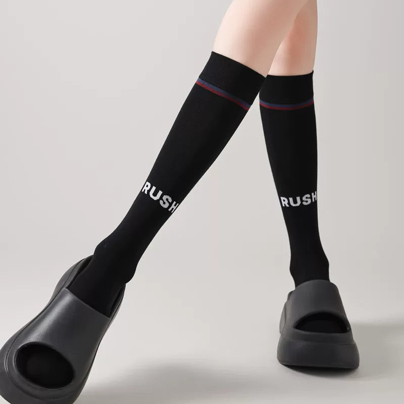 Crystorax | Women’s Mid-High Calf Socks with Soft Pile Knit