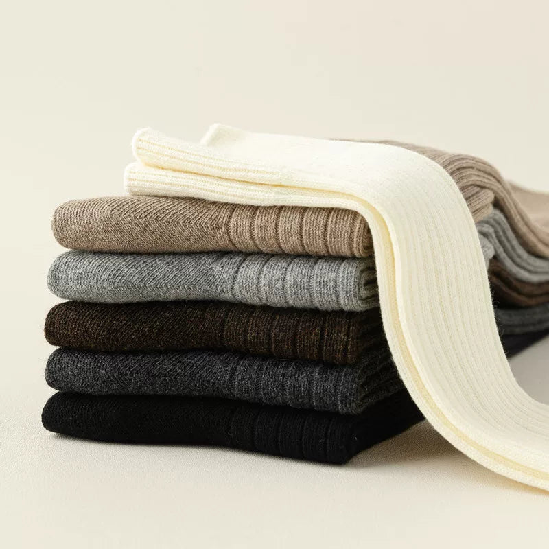 Crystorax | Knee-Length Striped Socks for Women with Lightweight Knit