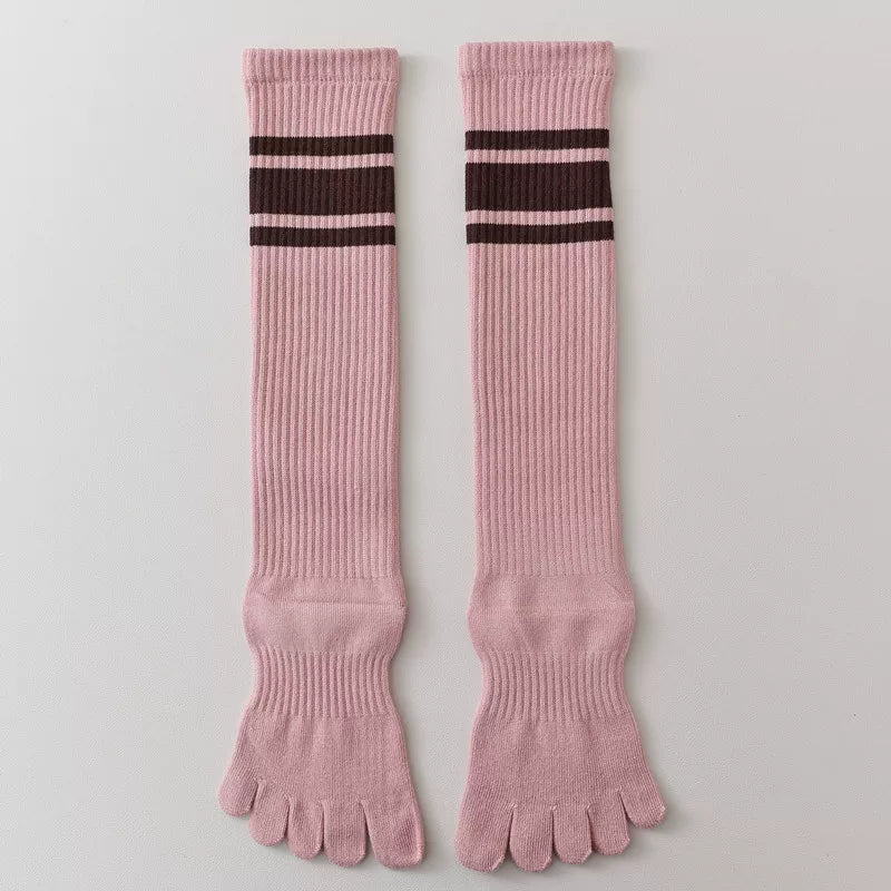 Crystorax | Women’s Long Five-Finger Socks with Split-Toe Design