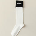 Crystorax | Calf-Length Socks for Women with Fold-Over Knit Detail