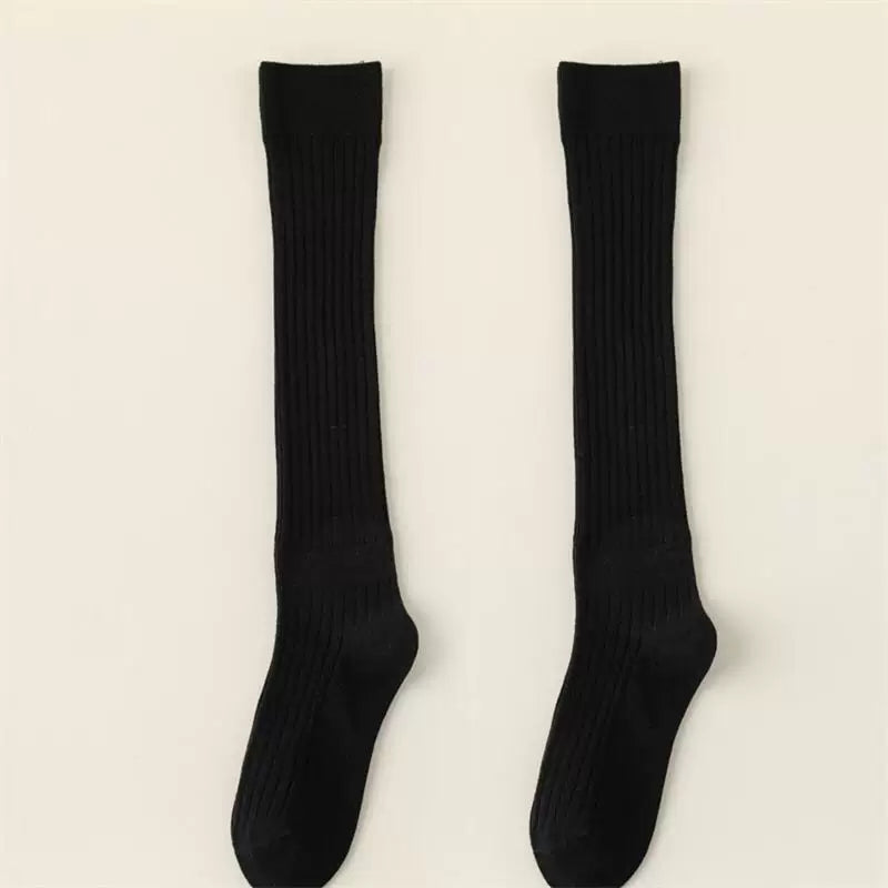 Crystorax | Knee-Length Striped Socks for Women with Lightweight Knit