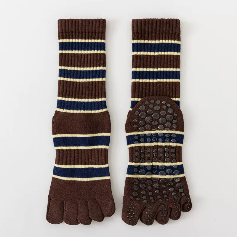 Crystorax | Women’s Five-Finger Yoga Socks with Mid-Calf Coverage