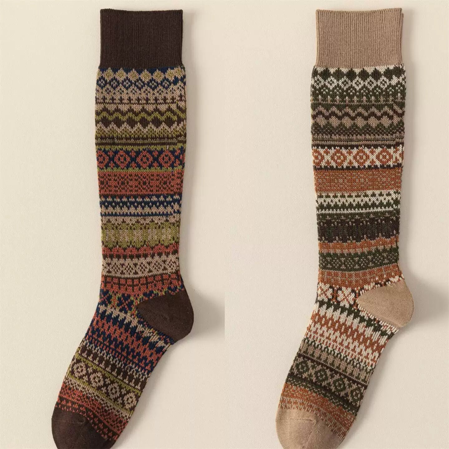 Crystorax | Women’s Thick Knit Socks with Calf Coverage for Cold Weather