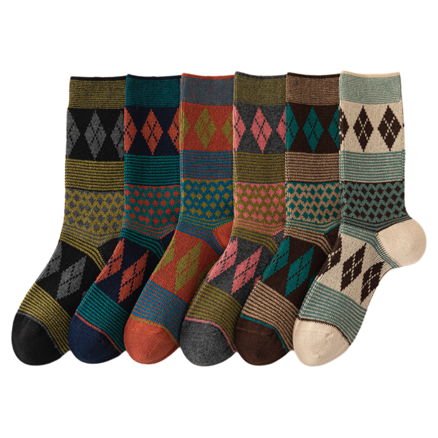 Crystorax | Women’s Mid-Calf Pile Socks for Spring and Autumn Wear