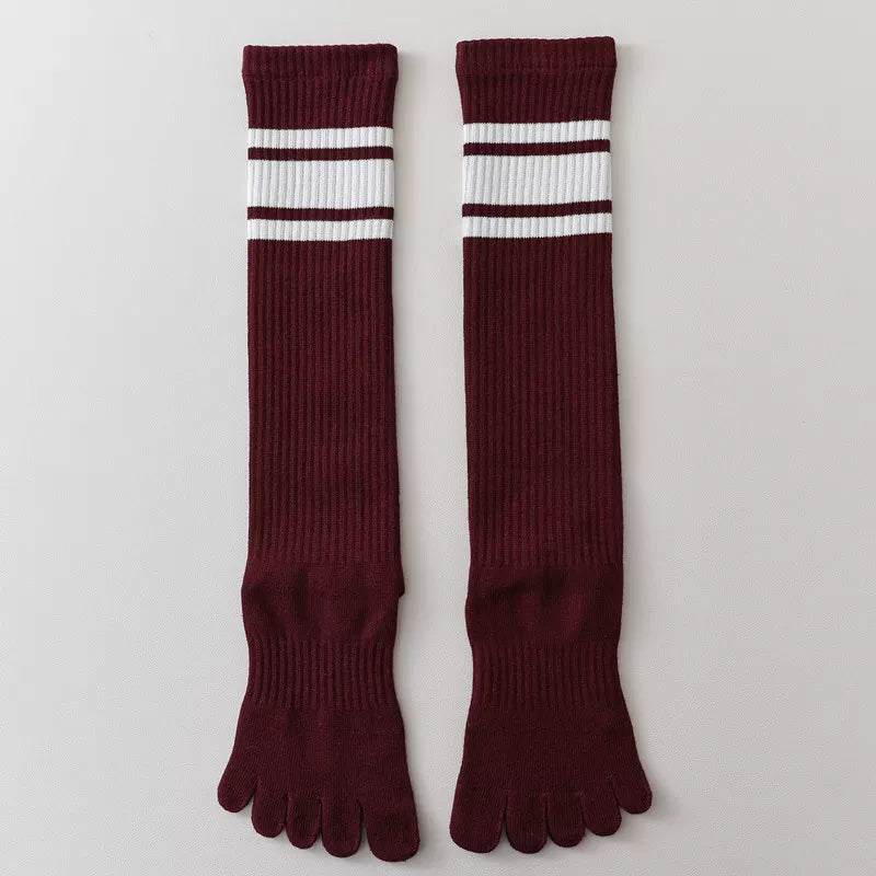 Crystorax | Women’s Long Five-Finger Socks with Split-Toe Design