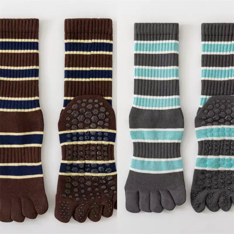 Crystorax | Women’s Five-Finger Yoga Socks with Mid-Calf Coverage