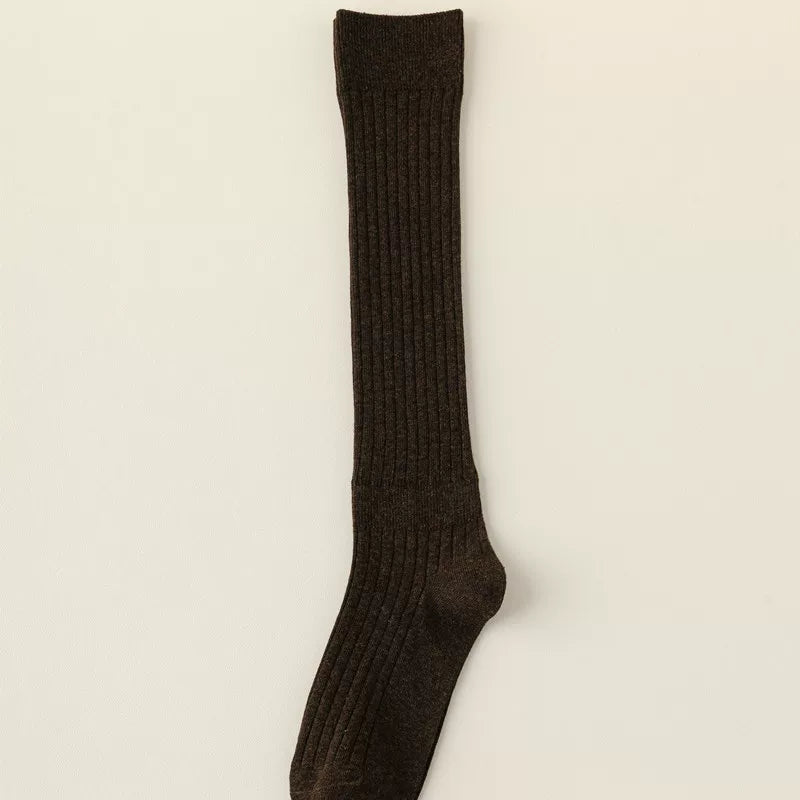 Crystorax | Knee-Length Striped Socks for Women with Lightweight Knit