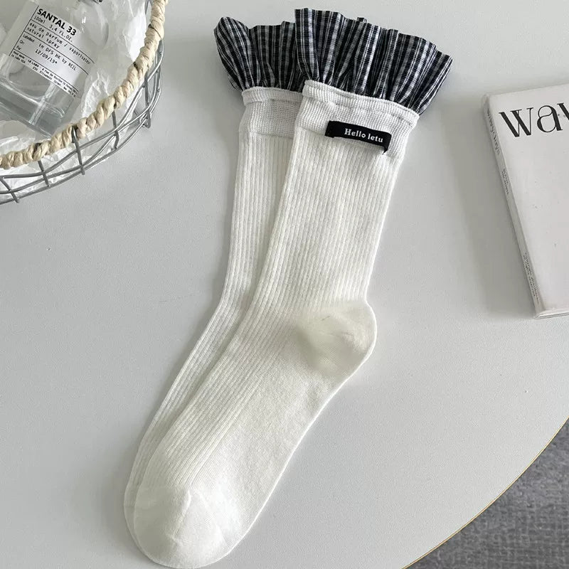 Crystorax | Long Mid-Calf Socks for Women with Cushioned Pile Texture  Description