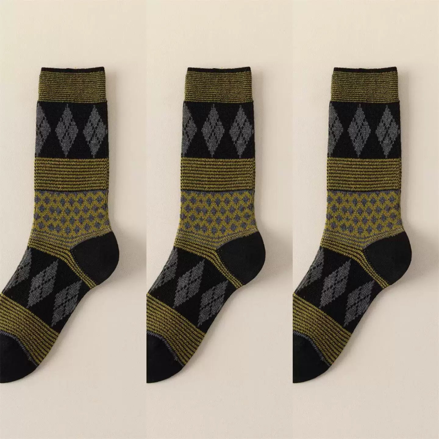 Crystorax | Women’s Mid-Calf Pile Socks for Spring and Autumn Wear