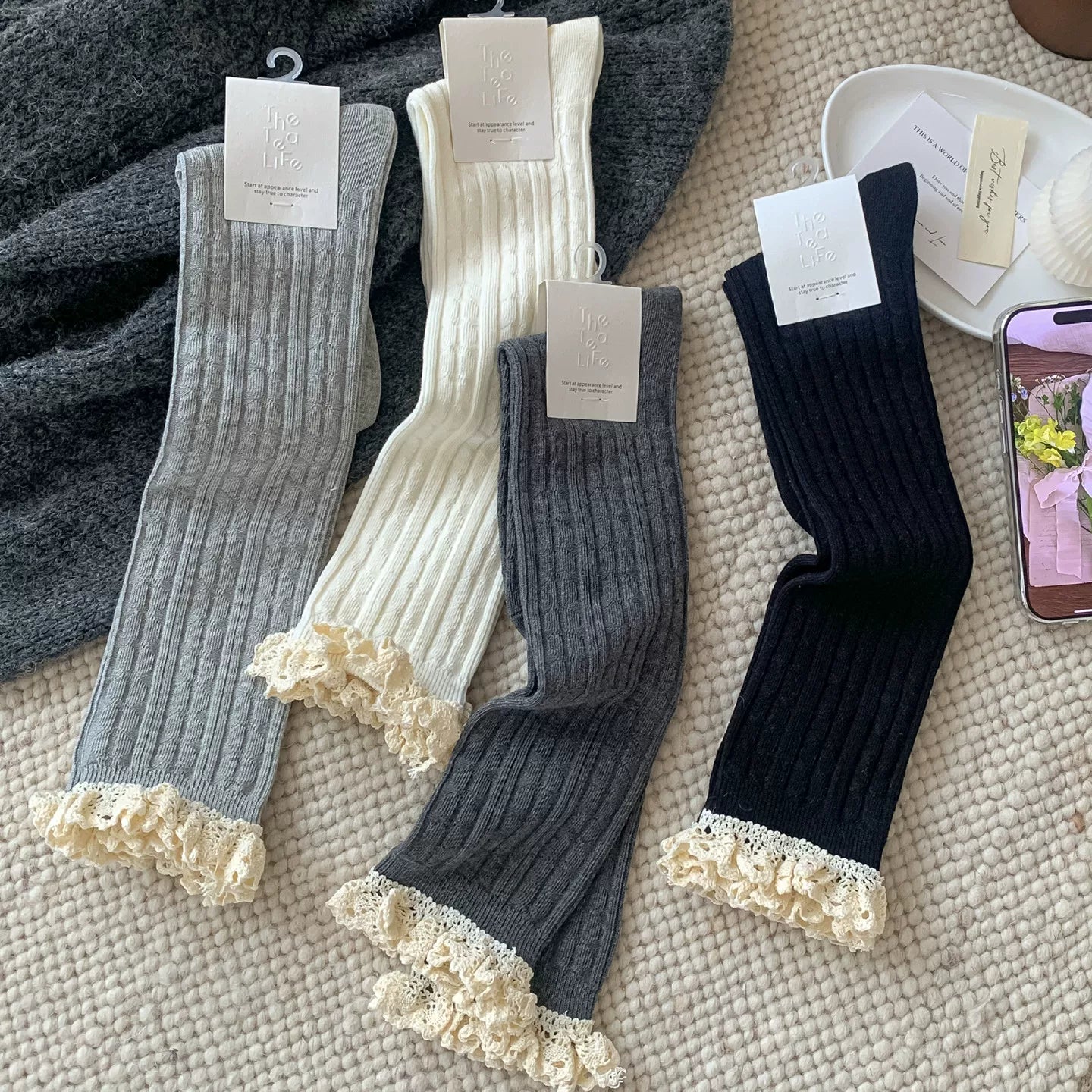 Crystorax | Women’s Everyday Calf Socks with Double-Knit Construction