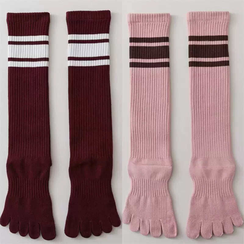 Crystorax | Women’s Long Five-Finger Socks with Split-Toe Design