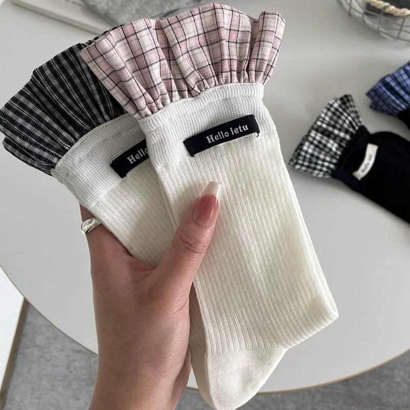 Crystorax | Long Mid-Calf Socks for Women with Cushioned Pile Texture  Description