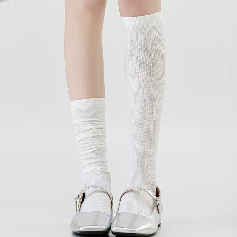Crystorax | Women’s Lightweight Half-Knee Socks for Mild Seasons